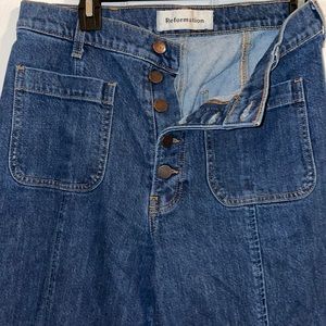 Reformation Sailor Jean Button Fly